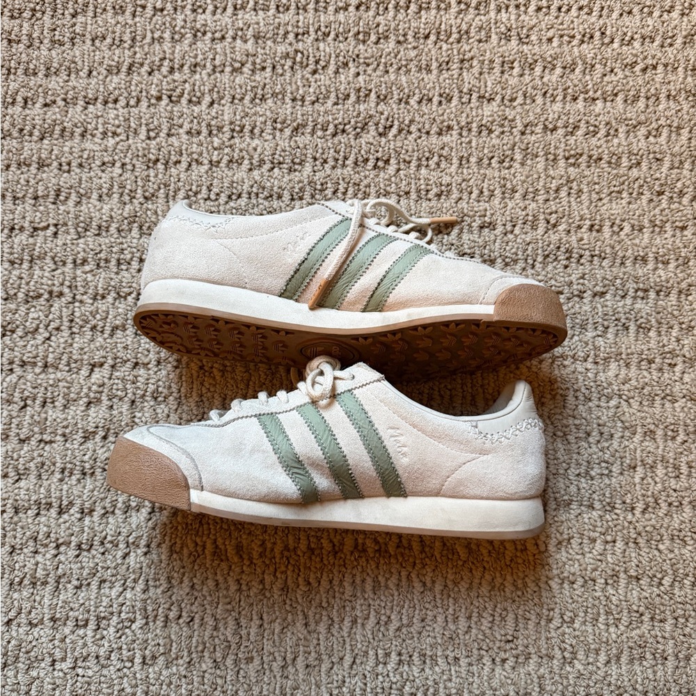adidas Originals maha samoa leather trimmed suede sneakers